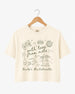 With Love from Nola Crop Top Personalized Mardi Gras bachelorette crop tee with NOLA design for bride weekend photos