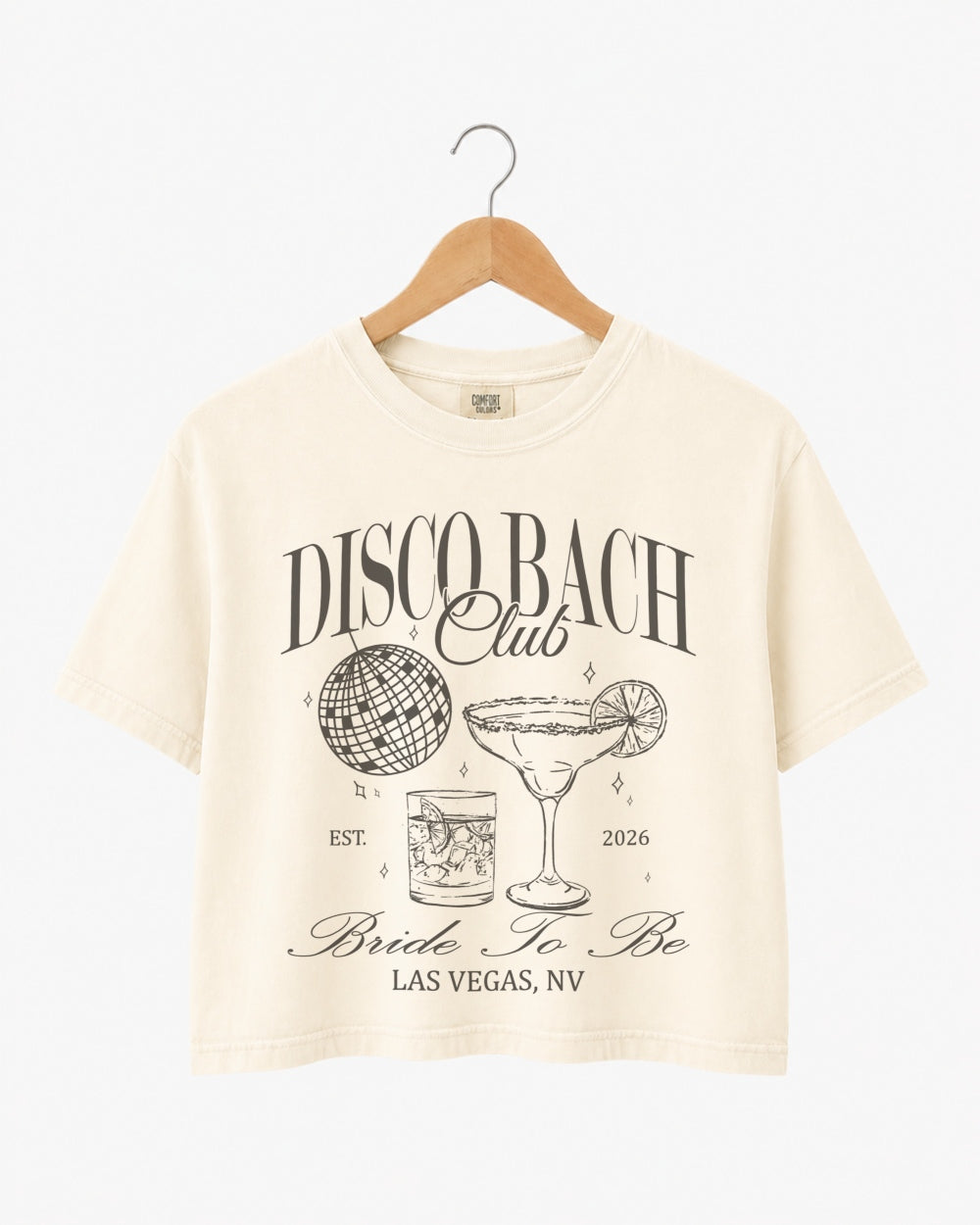 Disco Bach Club Crop Top Ivory