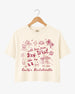 With Love from Key West Crop Top Personalized tropical bachelorette shirt with Key West design for bride weekend photos