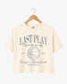 Last Play Before the Big Day - Basketball Crop Top Ivory