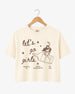 Let's Go Girls Cowgirl Bottle Crop Top Ivory