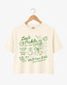 Same Pickle Forever & Last Pickle She'd Ever Tickle Crop Top Ivory