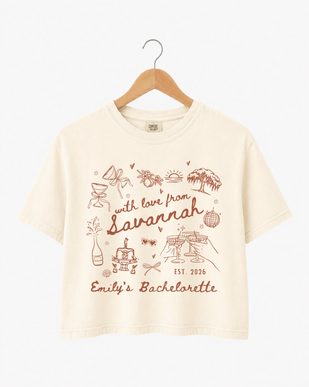 With Love from Savannah Crop Top Ivory