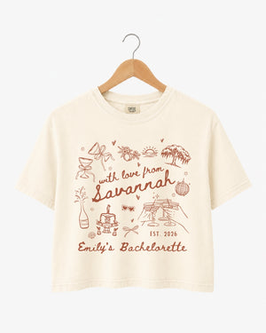 With Love from Savannah Crop Top Ivory