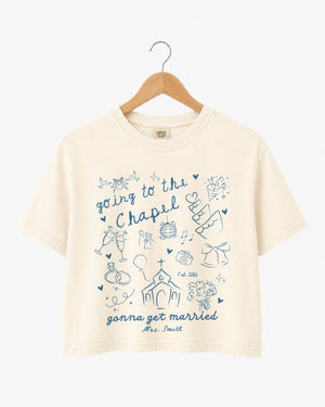 Going To The Chapel Crop Top Ivory