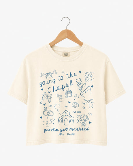 Going To The Chapel Crop Top Ivory