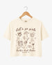 Let's Go Girls Cowgirl Party Crop Top Ivory