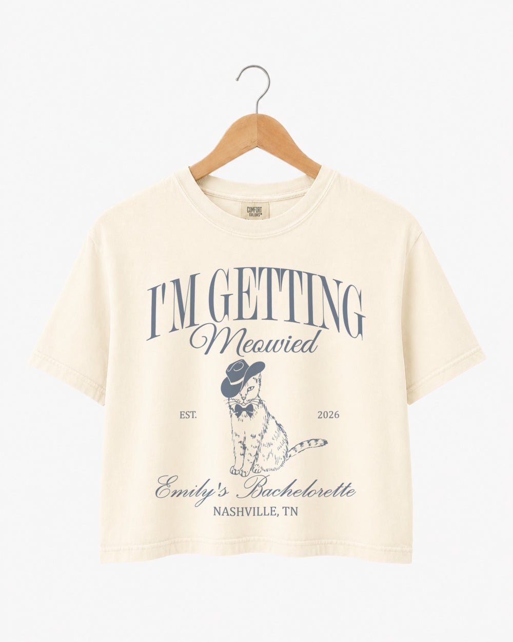 I'm Getting Meowied Tuxedo Crop Top