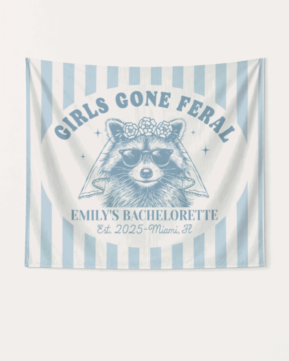 Girls Gone Feral Banner Light Blue