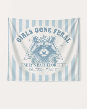 Girls Gone Feral Banner Light Blue