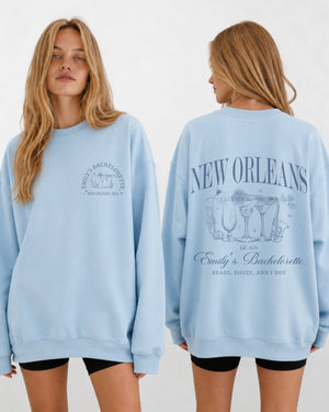 New Orleans Sweatshirt Light Blue