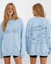 Seashells & Wedding Bells Sweatshirt Light Blue