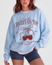 She's The Cherry On Top Sweatshirt Light Blue