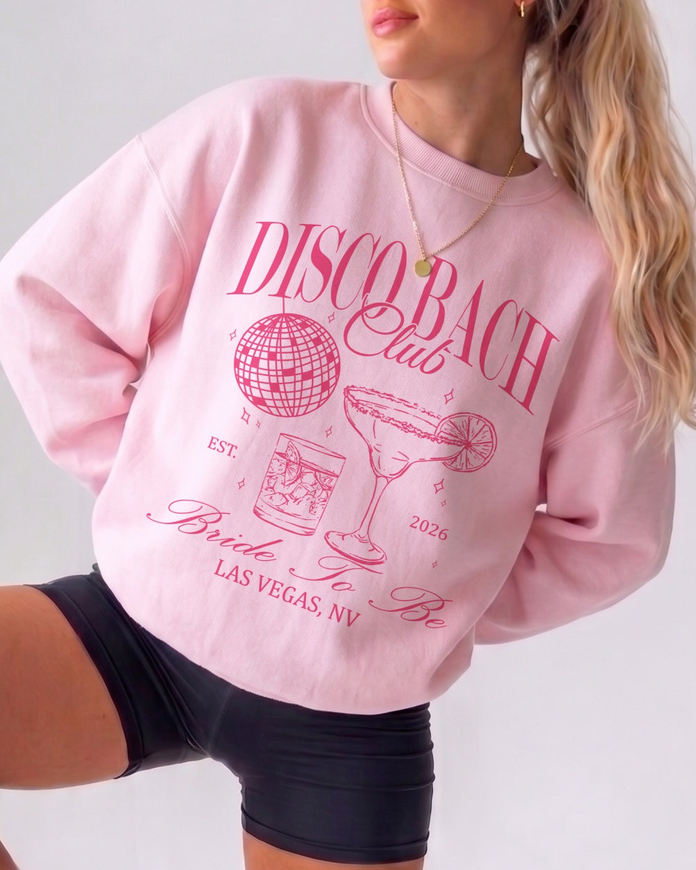 Disco Bach Club Sweatshirt Light Pink