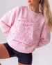 Going To The Chapel Sweatshirt Light Pink