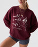 Wild Wild Wife Cowgirl Tequila Sweatshirt Maroon