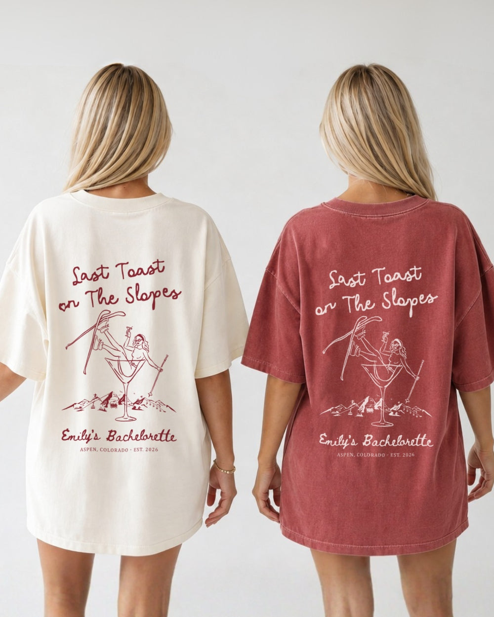 Last Toast on the Slopes T-Shirt Crimson