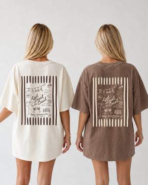 Last toast on the coast - Stripes T-Shirt Espresso