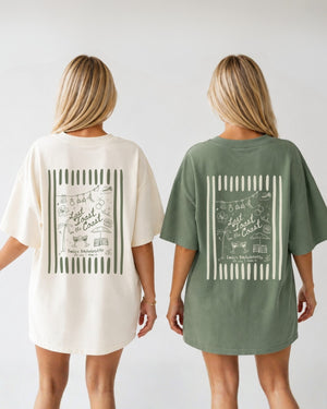 Last toast on the coast - Stripes T-Shirt Moss