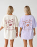 Kiss the Miss Goodbye Disco T-Shirt Orchid