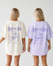 Bride or Die and Ride or Die with Martini T-Shirt Orchid