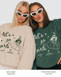 Let's Go Girls Cowgirl Bottle Sweatshirt Forest Green