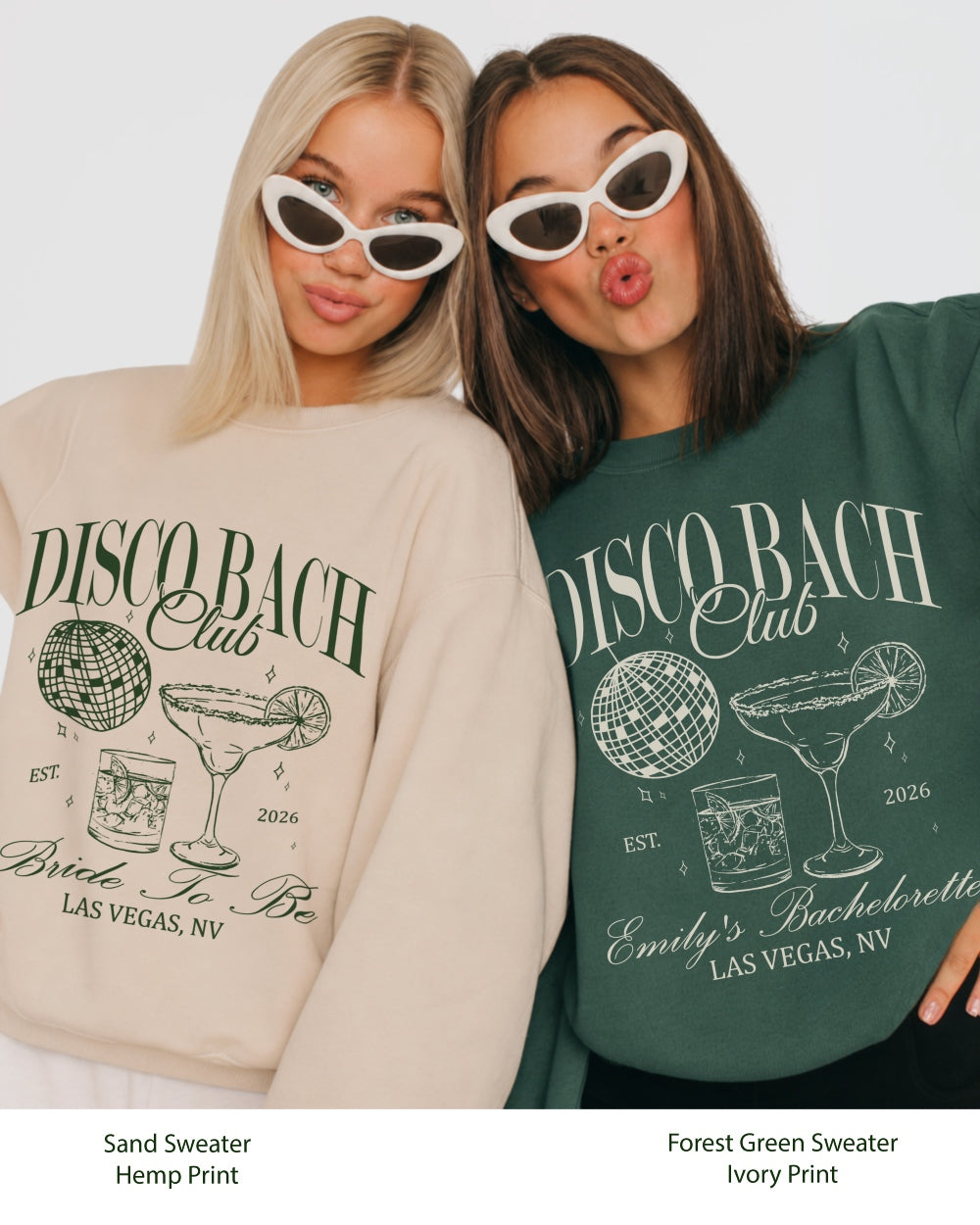 Disco Bach Club Sweatshirt Forest Green