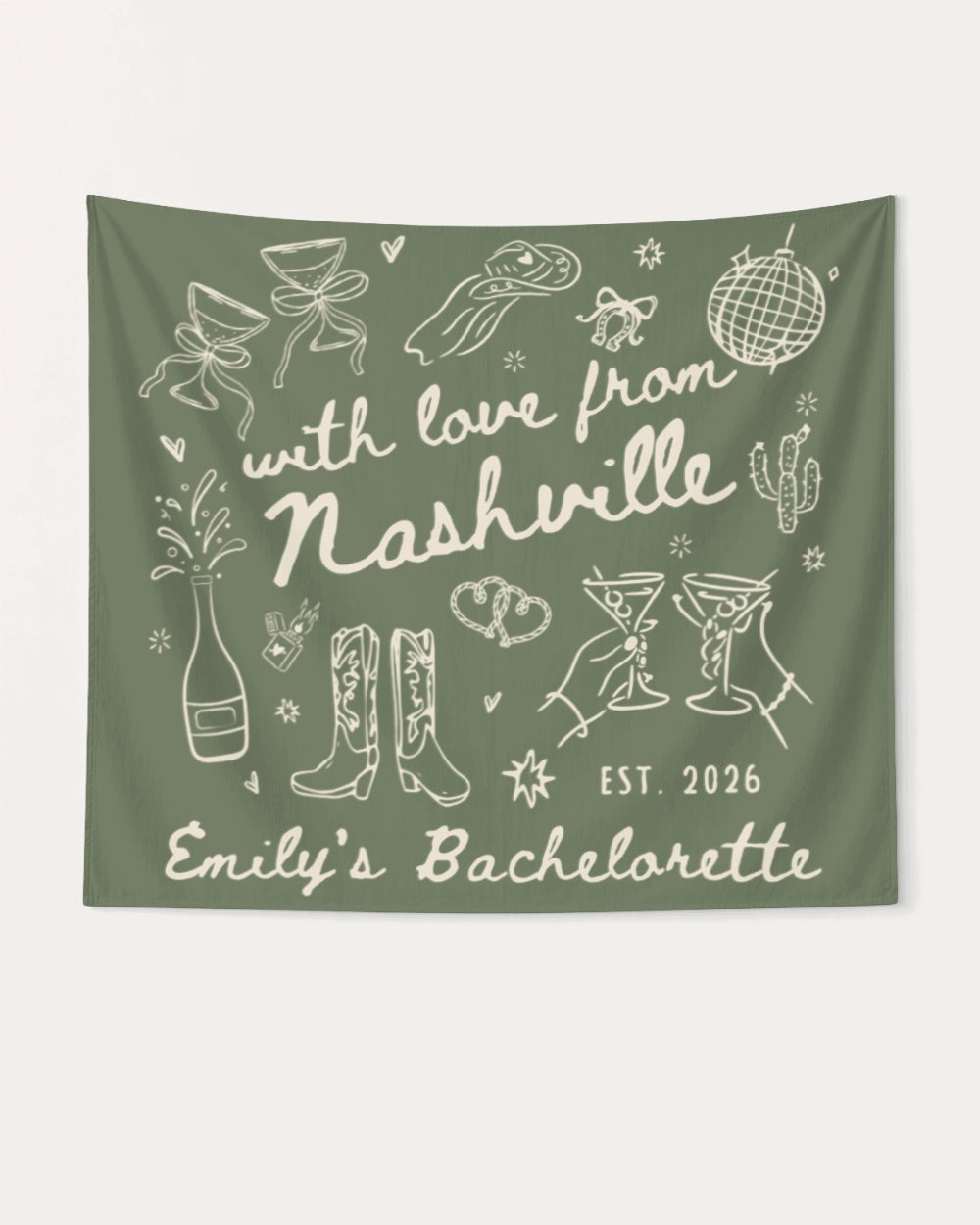 With Love from Nashville Banner Moss