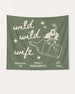 Western bachelorette banner with custom bride details for cowgirl party photos