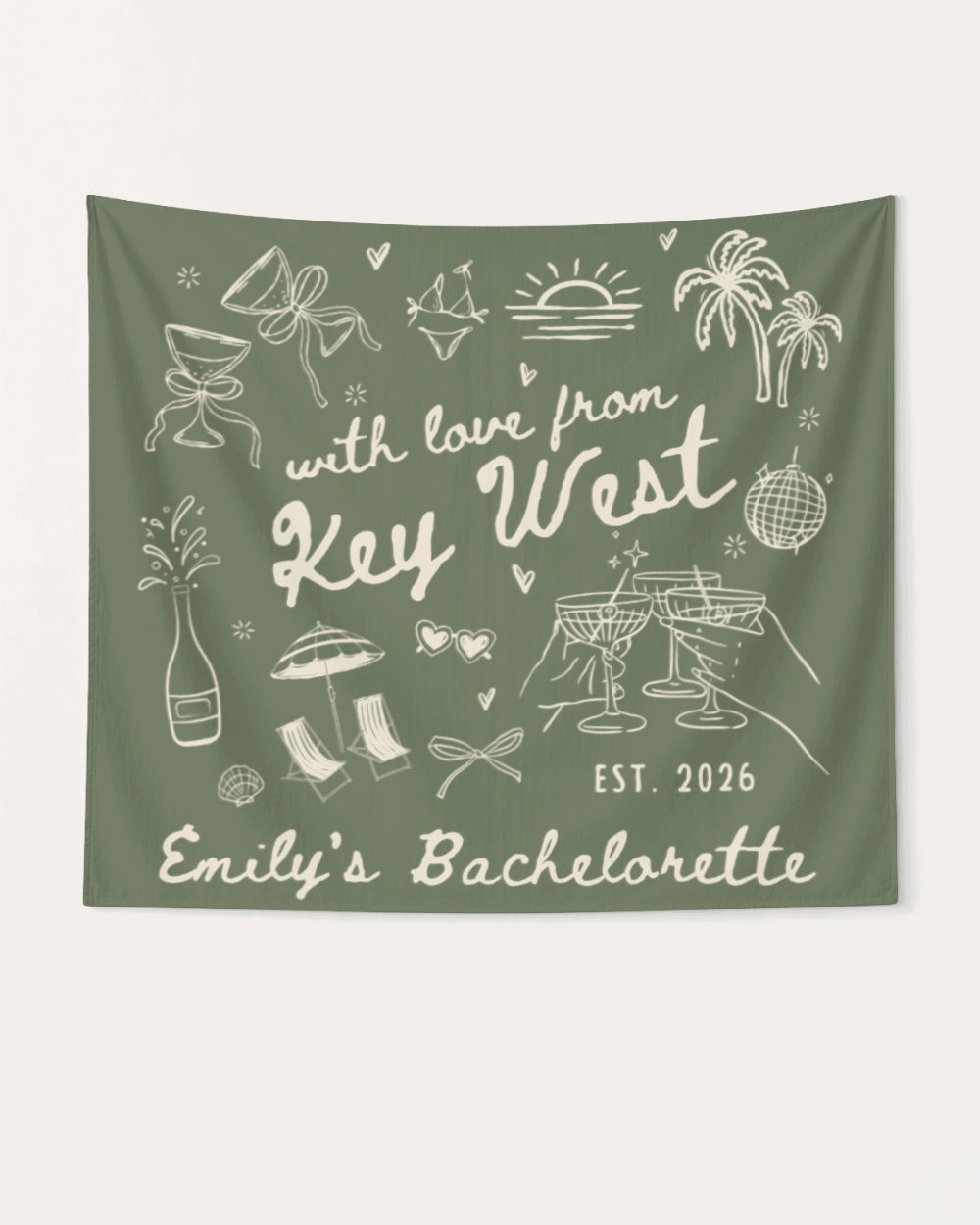 With Love from Key West Banner Moss