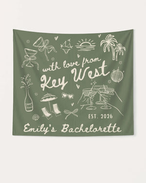 With Love from Key West Banner Moss