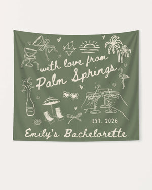 With Love from Palm Springs Banner Moss