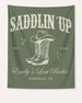 Bachelorette rodeo weekend party banner with vintage western script and illustration, personalized with bride name, year, and city. Last Rodeo theme for Nashville or any destination Bach.