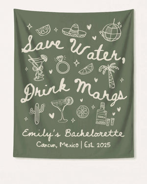 Save Water Drink Margs Banner Moss