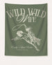 Bachelorette weekend banner with Wild Wild Wife cowgirl theme and vintage script lettering. Personalized with bride name, destination city, and year for the last rodeo crew.
