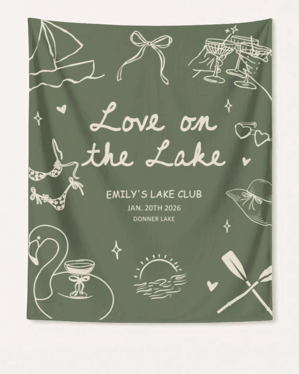 Love on the Lake Banner Moss
