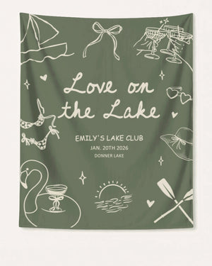 Love on the Lake Banner Moss