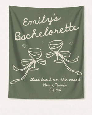 Last Toast on the Coast - Bow Cocktail Bach Banner Moss