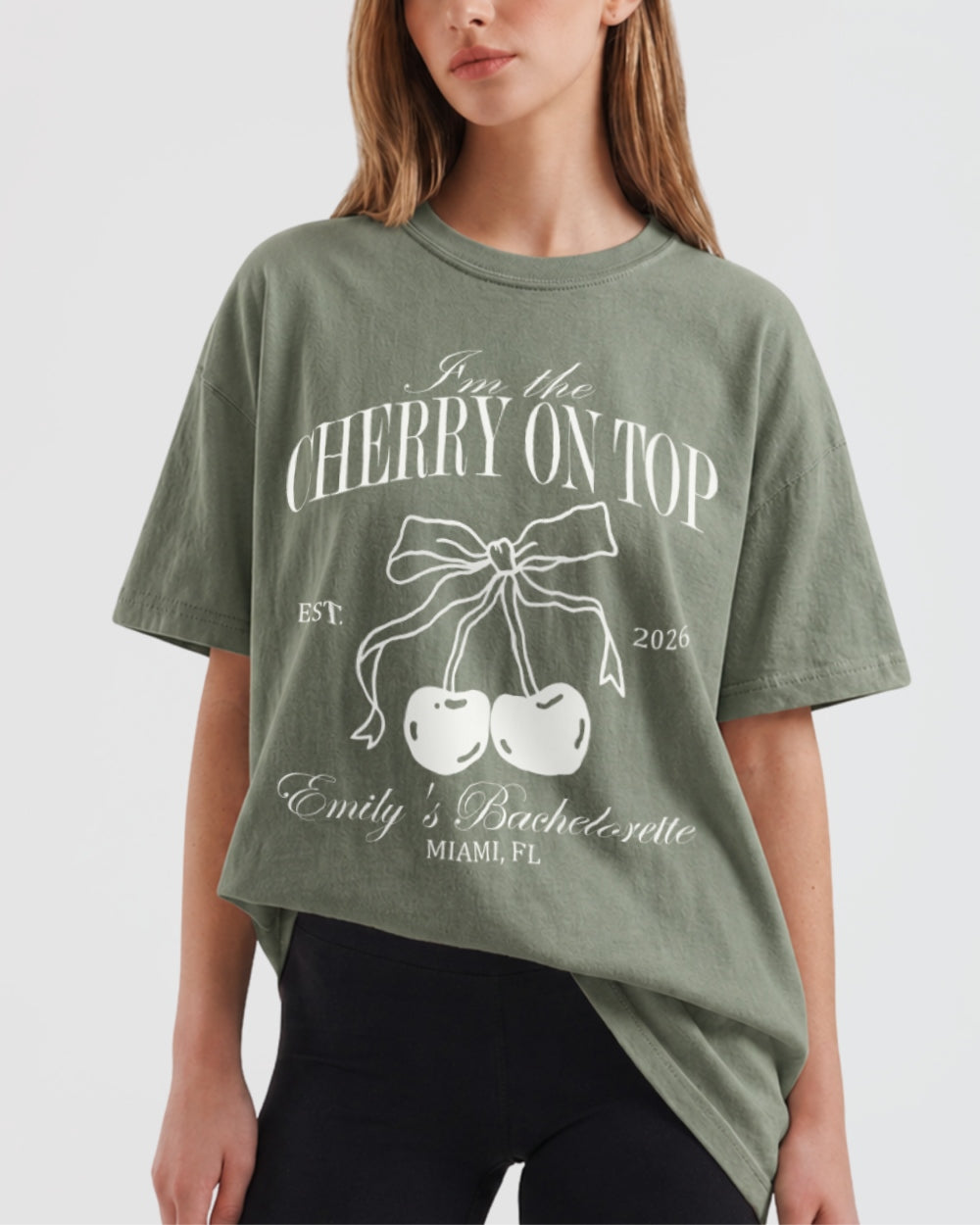 She's The Cherry On Top T-Shirt Moss