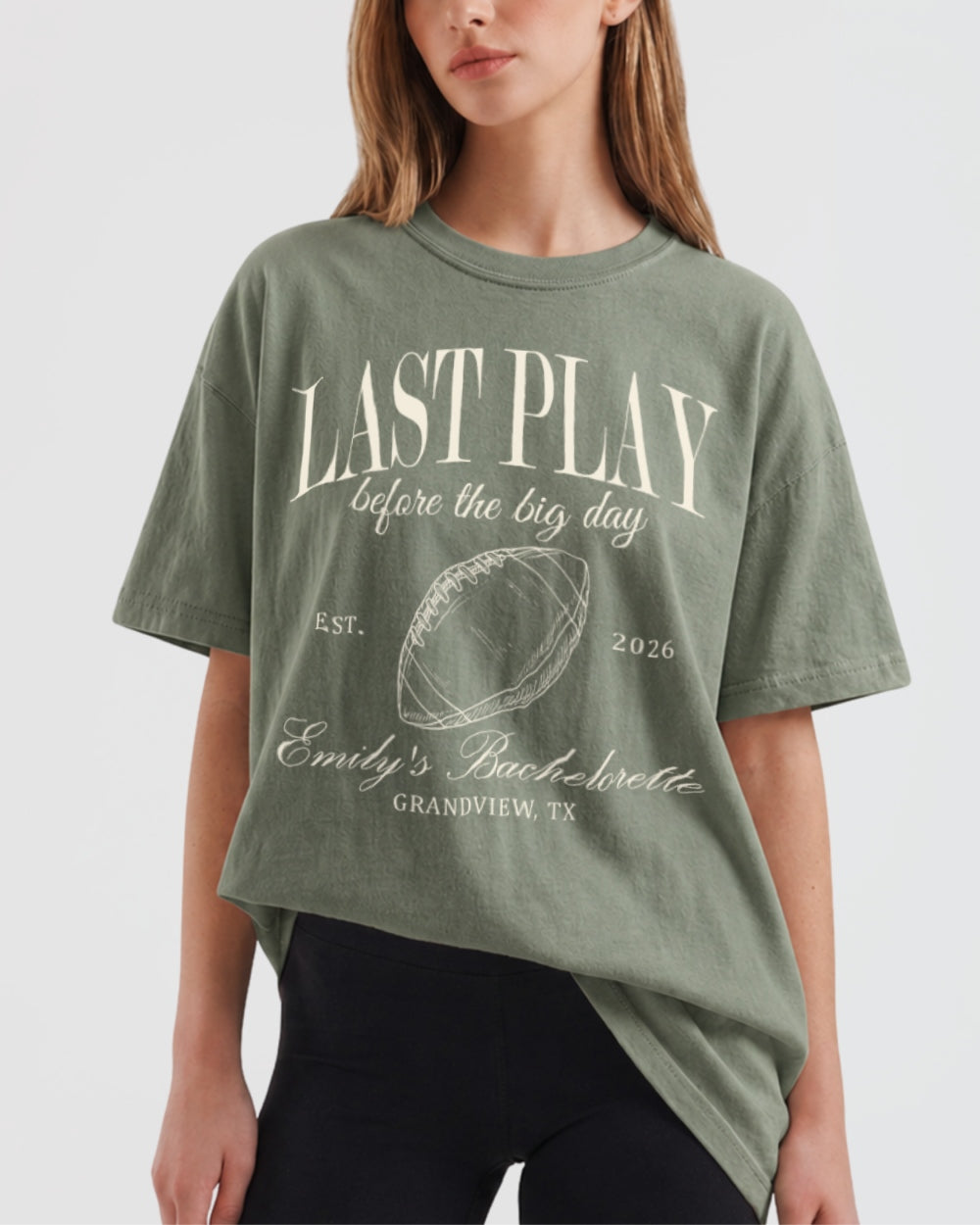 Last Play Before the Big Day - Football T-Shirt Moss