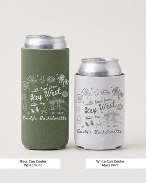 With Love from Key West Can Cooler Moss
