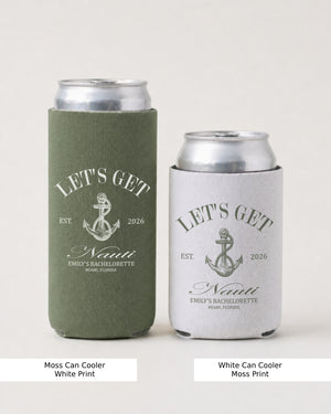 Let's Get Nauti Can Cooler Moss