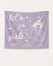 Bride and bachelorette crew bottle banner with vintage cowgirl line-art and hand-drawn script. Personalized with bride name, destination city, and bachelorette year for the whole Nashville gang.