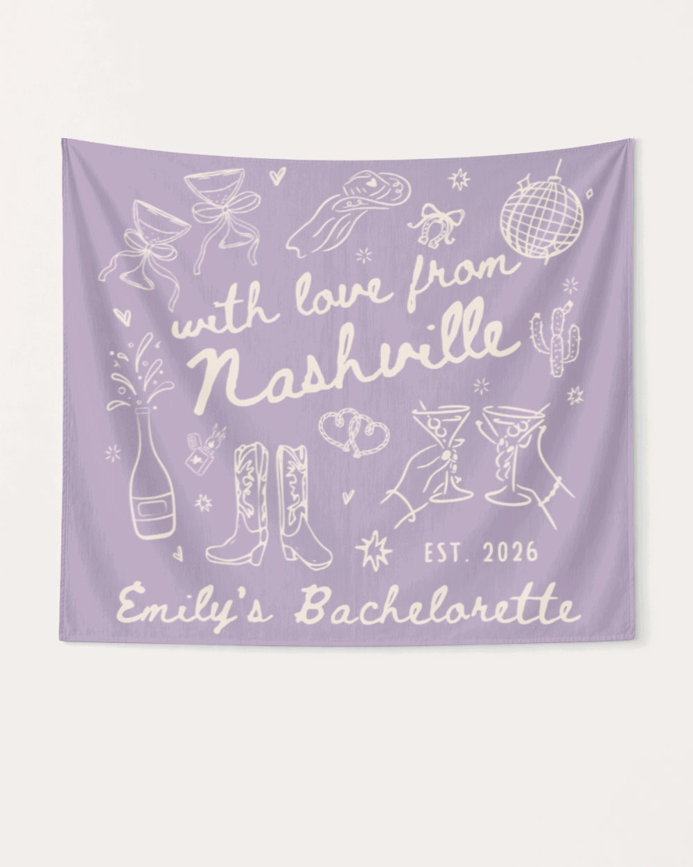 With Love from Nashville Banner Orchid