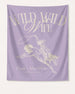 Personalized bachelorette banner with bride name, destination city, and year in vintage cowgirl script. Wild Wild Wife rodeo theme, customizable for any last rodeo weekend.