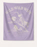 Personalized Wild Wild Wife bachelorette banner with bride name, year, and destination city in vintage western style. Custom party decor for the rodeo-themed bachelorette weekend.