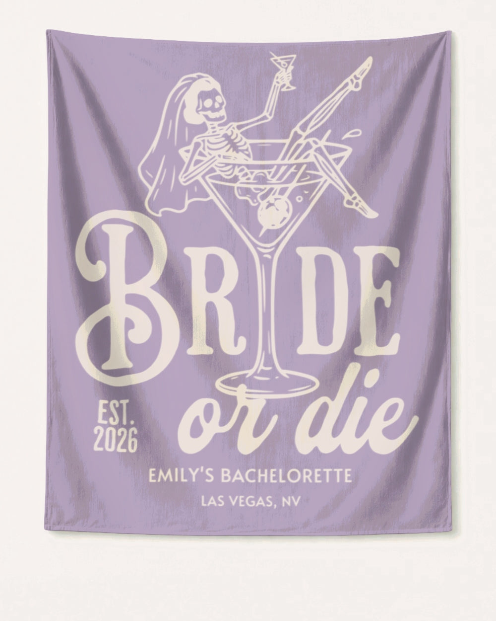 Bride or Die and Ride or Die Banner Orchid