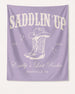 Personalized bachelorette rodeo banner with bride name, established year, and Nashville destination. Custom Last Rodeo western script design for the bridal crew's party decor.