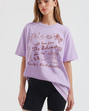 With Love from The Bahamas T-Shirt Orchid
