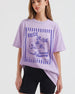 Bride or Die and Ride or Die Stripes T-Shirt Orchid